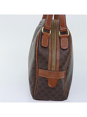 Céline Macadam Brown Canvas Handbag (view 2)