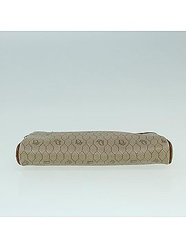 Dior Honeycomb Beige Canvas Clutch Bag (view 2)