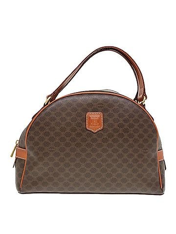 Céline Brown Canvas Handbag (view 1)