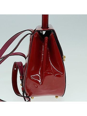 Céline Red Leather Backpack Bag (view 2)