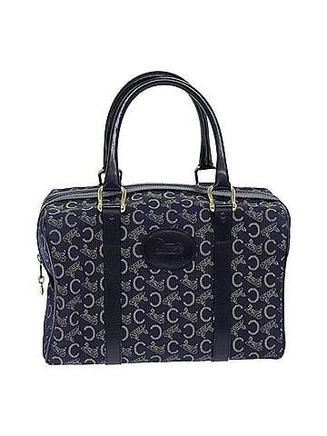 Céline Horse Carriage Navy Canvas Travel Bag (view 1)