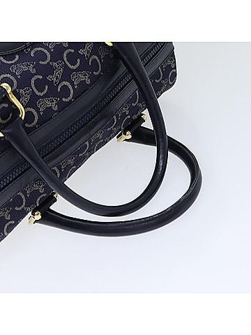 Céline Horse Carriage Navy Canvas Travel Bag (view 2)