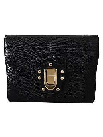 Dolce & Gabbana Basic Black Leather Gold Metal Mini Women Purse Bag Lucia Women's Wallet (view 1)