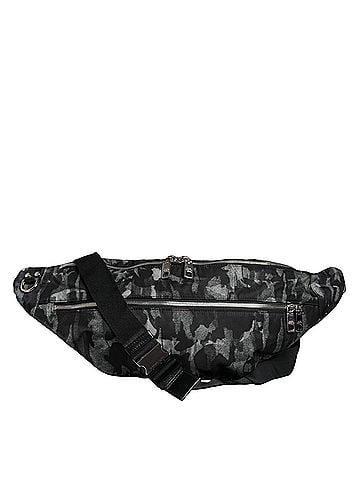 Dolce & Gabbana Basic Black Leopard Fabric Belt Waist Fanny Pack Women's Bag (view 1)