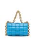 Bottega Veneta 100% Leather Blue Nappa Intrecciato Padded Chain Cassette Satchel One size - photo 6