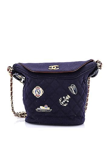 Chanel Paris-Hamburg Charms Bucket Bag Quilted Wool (view 1)