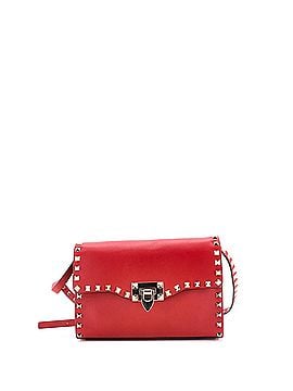 Valentino Garavani Rockstud Flip Lock Flap Bag Leather Medium (view 1)