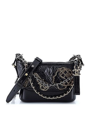 Chanel Gabrielle Hobo Embellished Quilted Aged Calfskin Small (view 1)