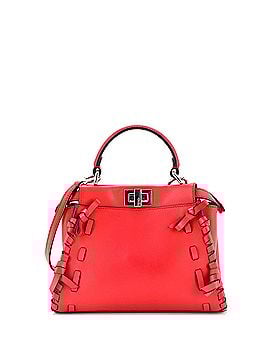 Fendi Bow Peekaboo Bag Whipstitch Leather Mini (view 1)