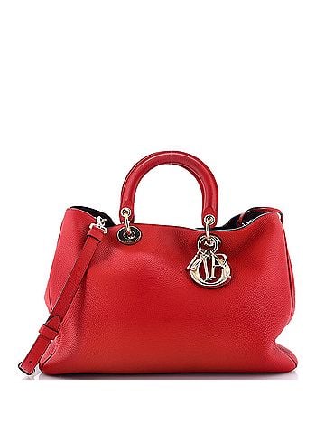 Christian Dior Diorissimo Tote Pebbled Leather Medium (view 1)