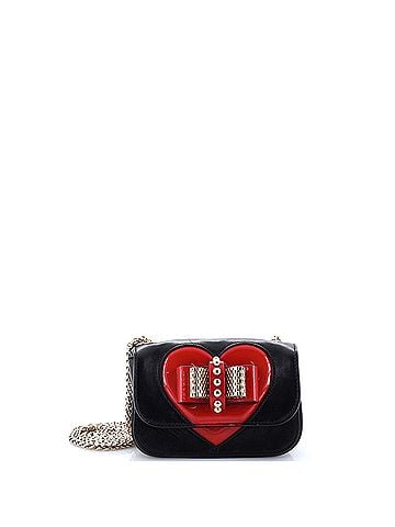 Christian Louboutin Sweet Charity Crossbody Bag Leather with Patent Mini (view 1)