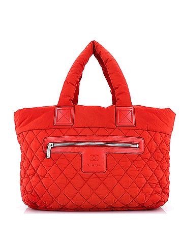 Chanel Coco Cocoon Zipped Tote Quilted Nylon Large (view 1)