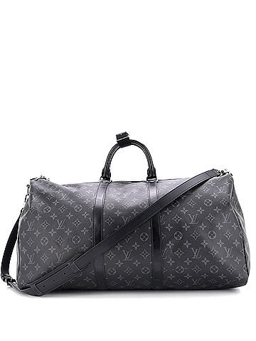 Louis Vuitton Keepall Bandouliere Bag Monogram Eclipse Canvas 55 (view 1)