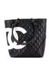 Chanel 100% Leather Black Cambon Tote Quilted Leather Medium One size - photo 1