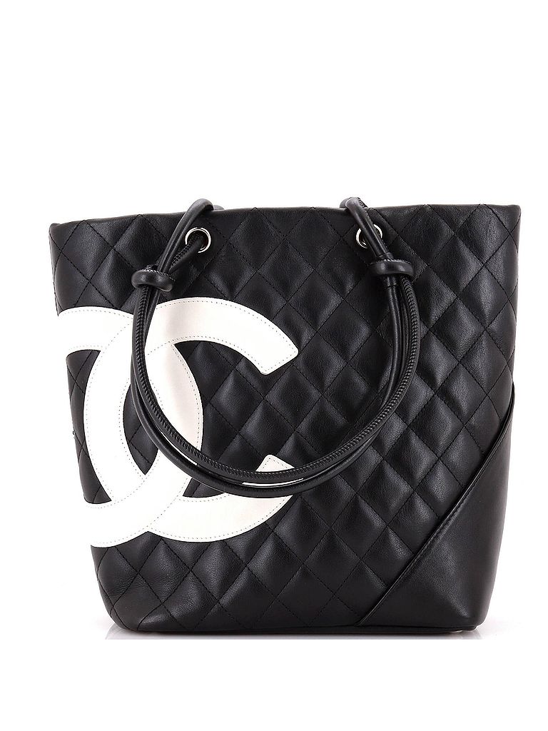 Chanel 100% Leather Black Cambon Tote Quilted Leather Medium One size - photo 1