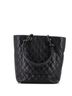 Chanel 100% Leather Black Cambon Tote Quilted Leather Medium One size - photo 4