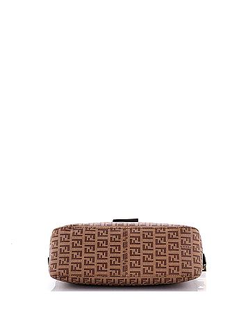 Fendi Vintage FF Buckle Curved Hobo Zucchino Coated Canvas Small (view 2)