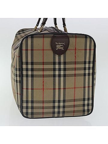 Burberry Nova Check Beige Canvas Travel Bag (view 2)