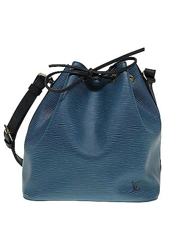 Louis Vuitton Petit Noé Blue Leather Shoulder Bag (view 1)