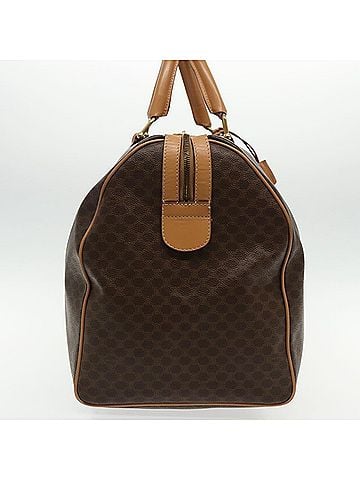 Céline Macadam Brown Canvas Travel Bag (view 2)