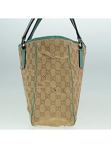 Gucci Beige Canvas Tote Bag (view 2)