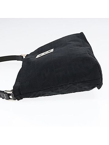 Fendi Black Canvas Shoulder Bag (view 2)