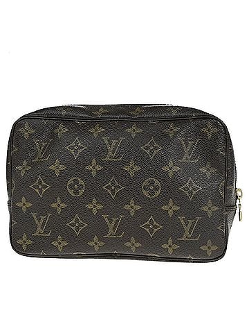 Louis Vuitton Trousse De Toilette Brown Canvas Clutch Bag (view 1)