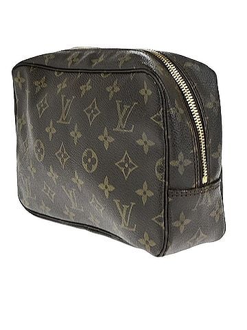 Louis Vuitton Trousse De Toilette Brown Canvas Clutch Bag (view 2)