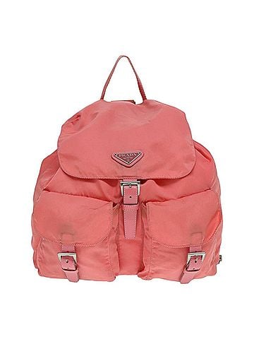 Prada Re-Nylon Pink Canvas Backpack Bag (view 1)