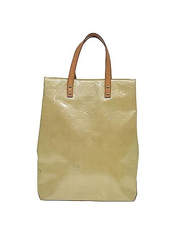 Louis Vuitton Reade Beige Patent Leather Handbag (view 1)