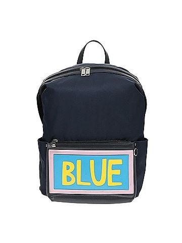 Fendi Navy Canvas Backpack Bag (view 1)
