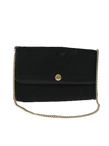 Dior Trotter Black Canvas Shoulder Bag (view 1)