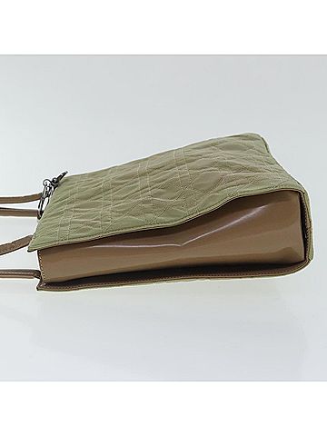 Dior Vintage Beige Synthetic Shoulder Bag (view 2)