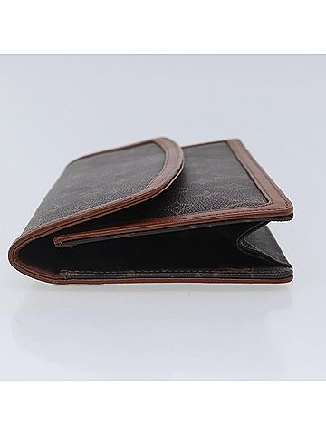 Louis Vuitton Pochette Dame Brown Canvas Clutch Bag (view 2)
