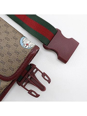 Gucci Doraemon Brown Canvas Shoulder Bag (view 2)