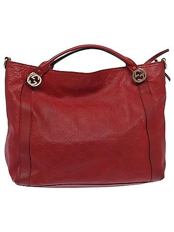 Gucci Miss Gg Red Leather Handbag (view 1)