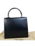 Céline 100% Leather Solid Black Gancini Black Leather Handbag One size - photo 3