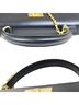 Céline 100% Leather Solid Black Gancini Black Leather Handbag One size - photo 2