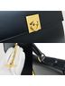 Céline 100% Leather Solid Black Gancini Black Leather Handbag One size - photo 10