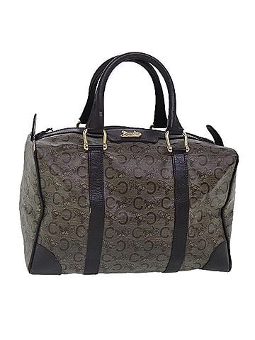 Céline Sulky Brown Canvas Handbag (view 1)