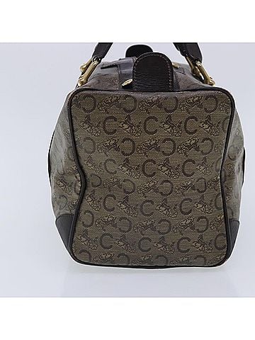 Céline Sulky Brown Canvas Handbag (view 2)