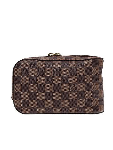 Louis Vuitton Geronimos Brown Canvas Clutch Bag (view 1)