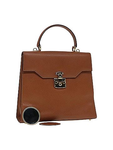 Gucci Lady Lock Brown Leather Handbag (view 1)