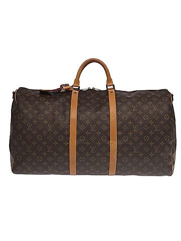 Louis Vuitton Keepall Bandoulière 60 Black Canvas Travel Bag (view 1)
