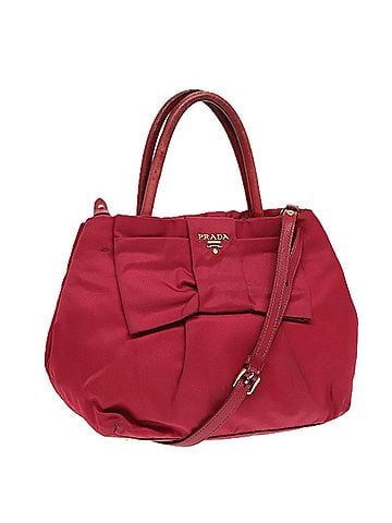 Prada Ribbon Pink Synthetic Shoulder Bag (view 1)
