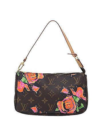Louis Vuitton Pochette Accessoire Brown Canvas Clutch Bag (view 1)