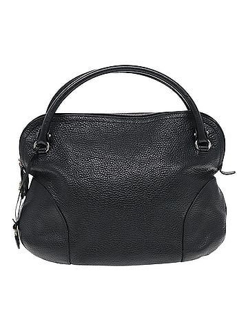 Salvatore Ferragamo Gancini Black Leather Handbag (view 1)