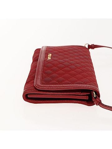 Prada Tessuto Red Synthetic Shoulder Bag (view 2)