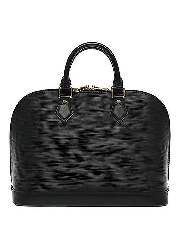 Louis Vuitton Alma Black Leather Handbag (view 1)