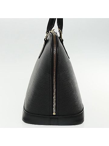 Louis Vuitton Alma Black Leather Handbag (view 2)